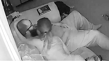 She squeals happily as daddy dominates and fingers her for the TV