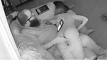 She squeals happily as daddy dominates and fingers her for the TV