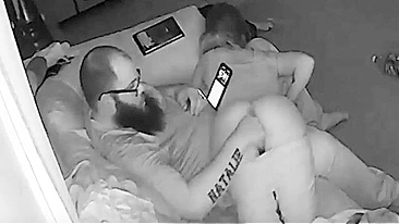 She squeals happily as daddy dominates and fingers her for the TV