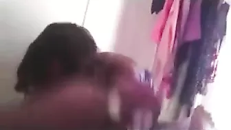 Gently yanking her legs apart, this dude is going to LOVE sister's hole