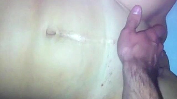 Putting his hips forward, he fucks mommy's welcoming fuckhole today