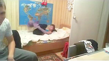 Sucking cock almost to the balls this taboo sister also loves vag sex