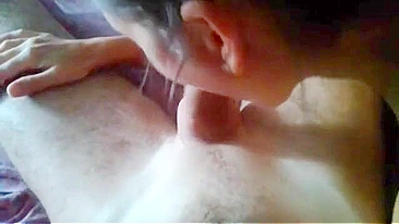 Daughter porn movie showing sloppy sucking that looks sublime up close