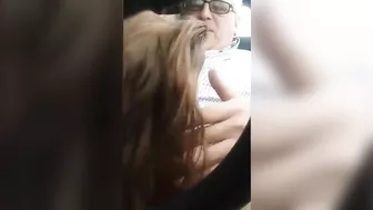 Her eyes open when she groans and she sucks on dad's hard cock today