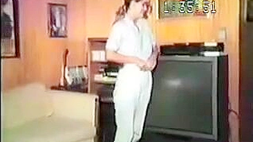 A tight ass, gorgeous daughter is going to get fucked on a VHS tape