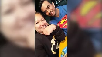 Riding one man in reverse cowgirl stance, she cums on her own son