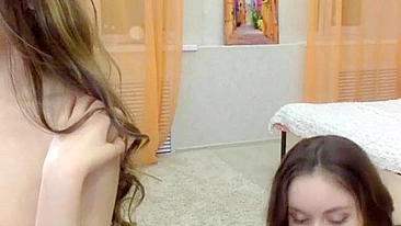 When a bunch of friends masturbate together... but these are sisters