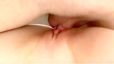 Clearly wet and clean shaved cunt is going to get screwed with passion