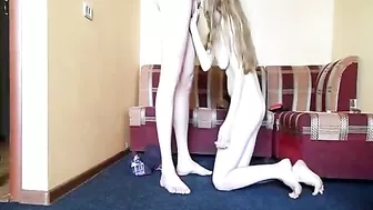 Dirty dick of a horny daddy used to keep this taboo bitch really happy