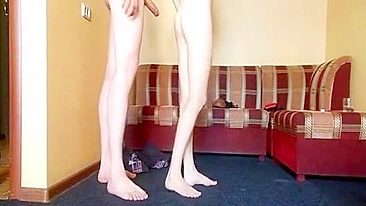 Dirty dick of a horny daddy used to keep this taboo bitch really happy