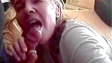 Mother showing her oral skills in a hot porn movie with plenty of teasing