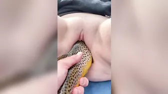 Fishing fucking session with a mommy who goes wild in a taboo movie