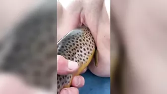 Fishing fucking session with a mommy who goes wild in a taboo movie