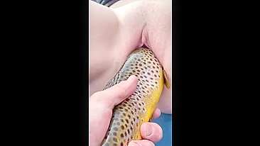 Fishing fucking session with a mommy who goes wild in a taboo movie