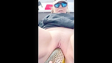 Fishing fucking session with a mommy who goes wild in a taboo movie