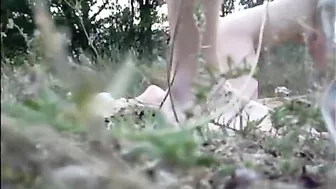 Siblings fucking around in a taboo outdoor incest flick, all vintage