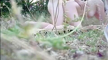 Siblings fucking around in a taboo outdoor incest flick, all vintage