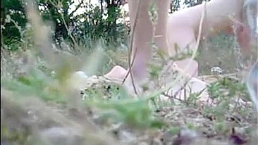 Siblings fucking around in a taboo outdoor incest flick, all vintage