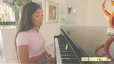 Bubble booty babe is going to gag on daddy's super meaty boner too