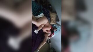 Lusty brunette taking care of that hard cock with her needy mouth