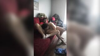 Incest pleasure session showing a horny girl who needs to get fucked orally