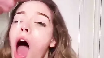 Sister is going to enjoy an intense facial that is brilliant from bro