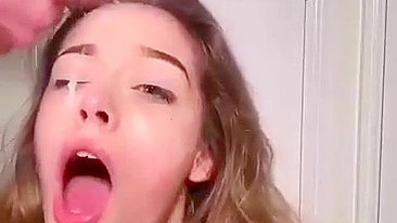 Sister is going to enjoy an intense facial that is brilliant from bro