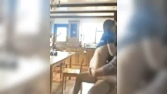 Teen hottie is going to bounce on a hard dick in an incest sex sesh