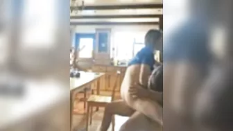 Teen hottie is going to bounce on a hard dick in an incest sex sesh