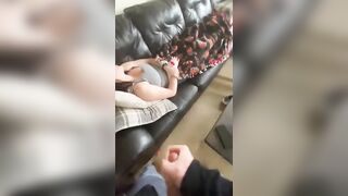 Dude jerks off to his sister as she rests and it is taboo incest