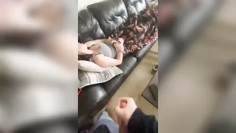 Dude jerks off to his sister as she rests and it is taboo incest