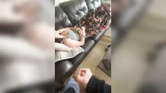 Dude jerks off to his sister as she rests and it is taboo incest