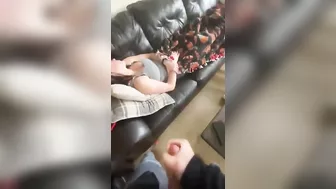 Dude jerks off to his sister as she rests and it is taboo incest