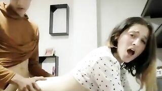 Teen siblings enjoying hardcore fucking with zealous incest orgasms