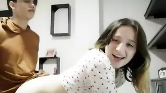 Teen siblings enjoying hardcore fucking with zealous incest orgasms