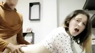 Teen siblings enjoying hardcore fucking with zealous incest orgasms