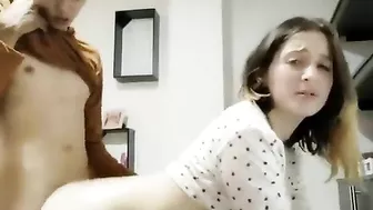 Teen siblings enjoying hardcore fucking with zealous incest orgasms