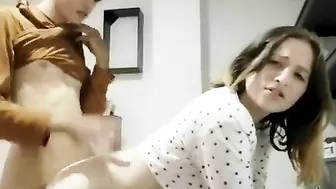 Teen siblings enjoying hardcore fucking with zealous incest orgasms