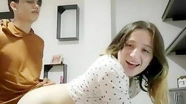 Teen siblings enjoying hardcore fucking with zealous incest orgasms