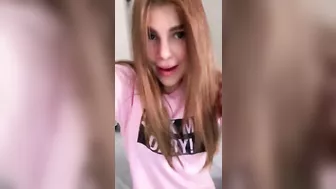 Girl dressed in pink encourages daddy to spank her into submission