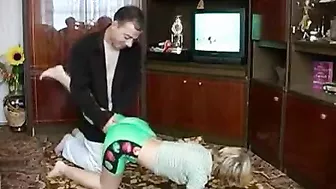 Older dude banging her after a nice workout and that is crazy twisted