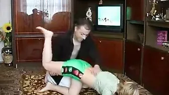 Older dude banging her after a nice workout and that is crazy twisted