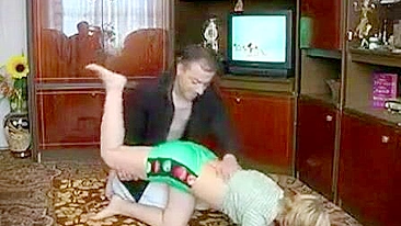 Older dude banging her after a nice workout and that is crazy twisted