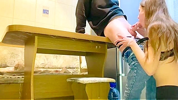 Endless taboo pleasure with a horny girl in red panties and it is hot