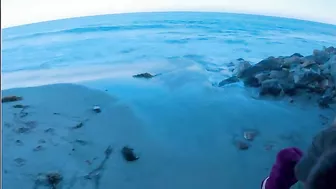 Mommy shows her shapely ass and we are going to see lots of beach fucking