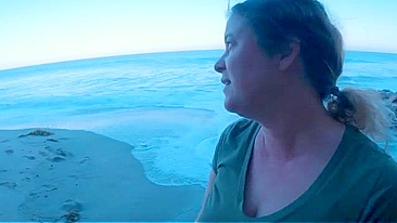 Mommy shows her shapely ass and we are going to see lots of beach fucking