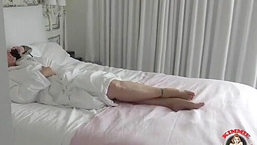 Mom and son pleasure session with a really stacked and taboo bitch