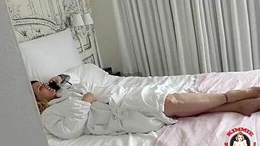 Mom and son pleasure session with a really stacked and taboo bitch