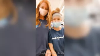 Mom and daughter OnlyFans duo showing horny incest teasing in HD