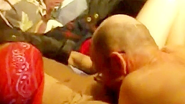 Brunette trailer trash hoe is going to get fucked by her stepfather